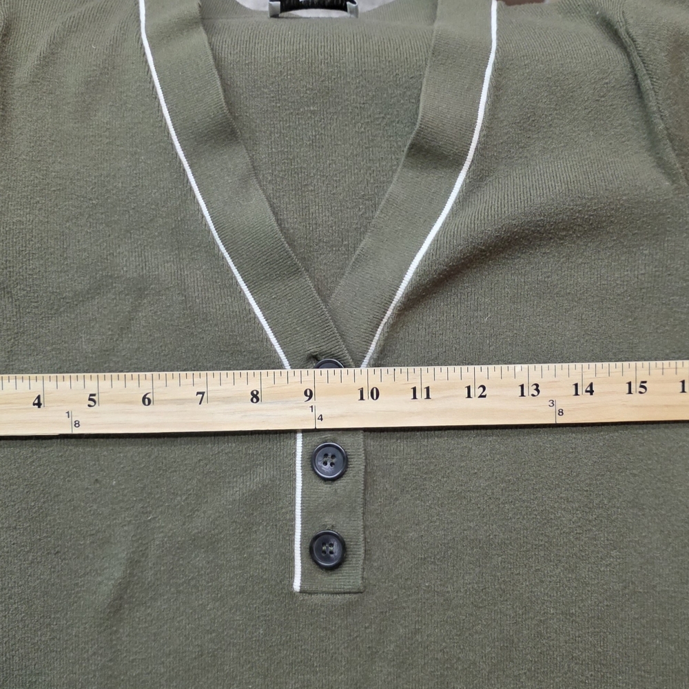Free Assembly Long Sleeve Sweater Dress in Army Green Size   Large - Picture 3 of 3